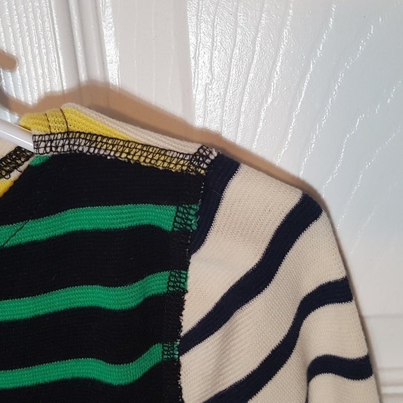 J. Crew Waffle Knit Stripe Long Sleeve Top - Picture 7 of 8